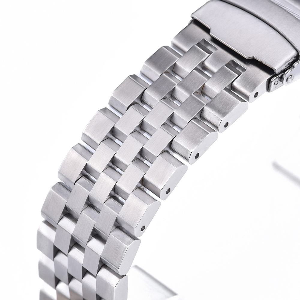 JUELONG 18mm 20mm 22mm Link Bracelet Metal Watch Straps Adjusting Stainless Steel Watch Band