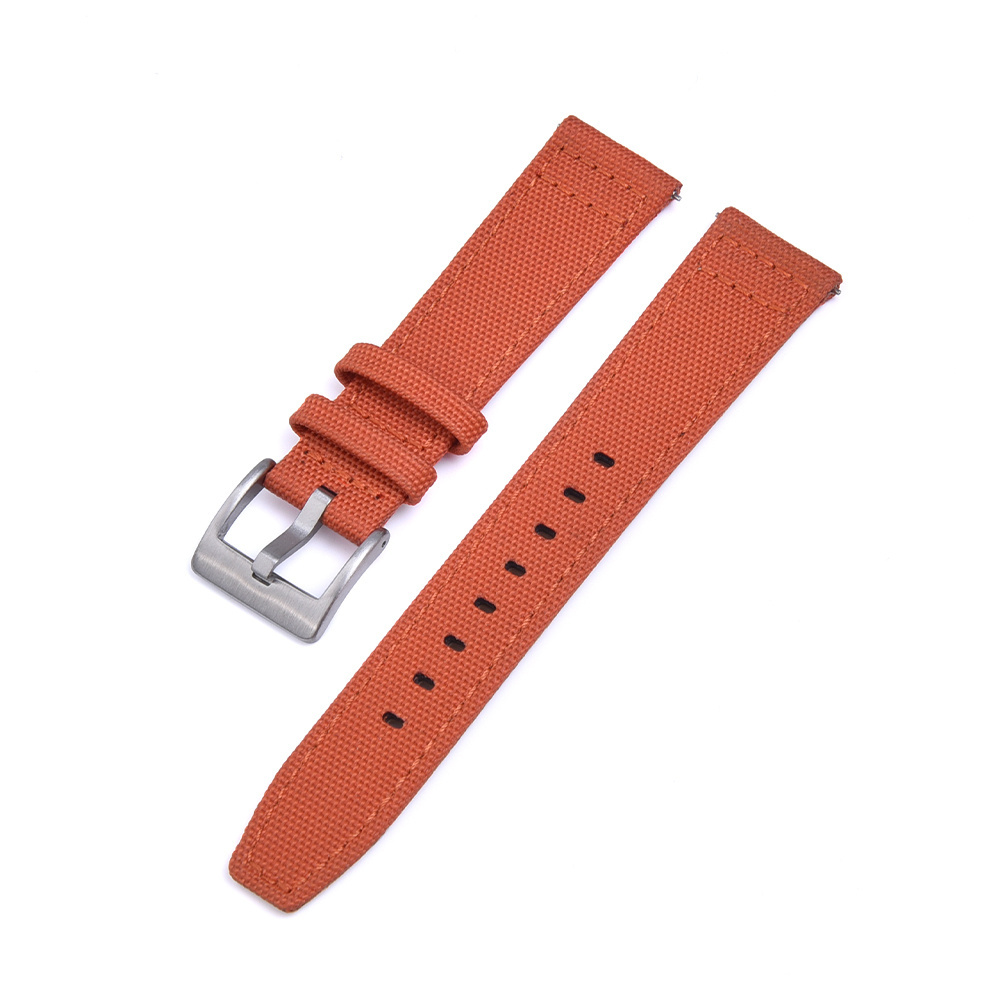 JUELONG Nylon Watch Breathable 20mm 22mm Sport Blue Nylon Watch Band Fabric Canvas Leather Watch Strap