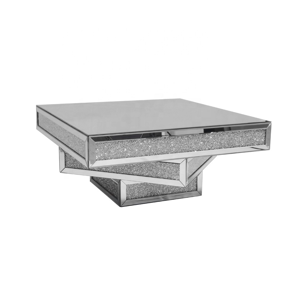 crystal coffee table modern crystal mirror coffee table crush diamond mirror coffee table