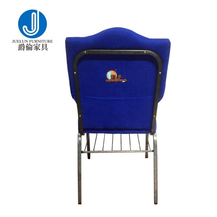 Factory Directly Wholesale back pocket church chair church used chair for church