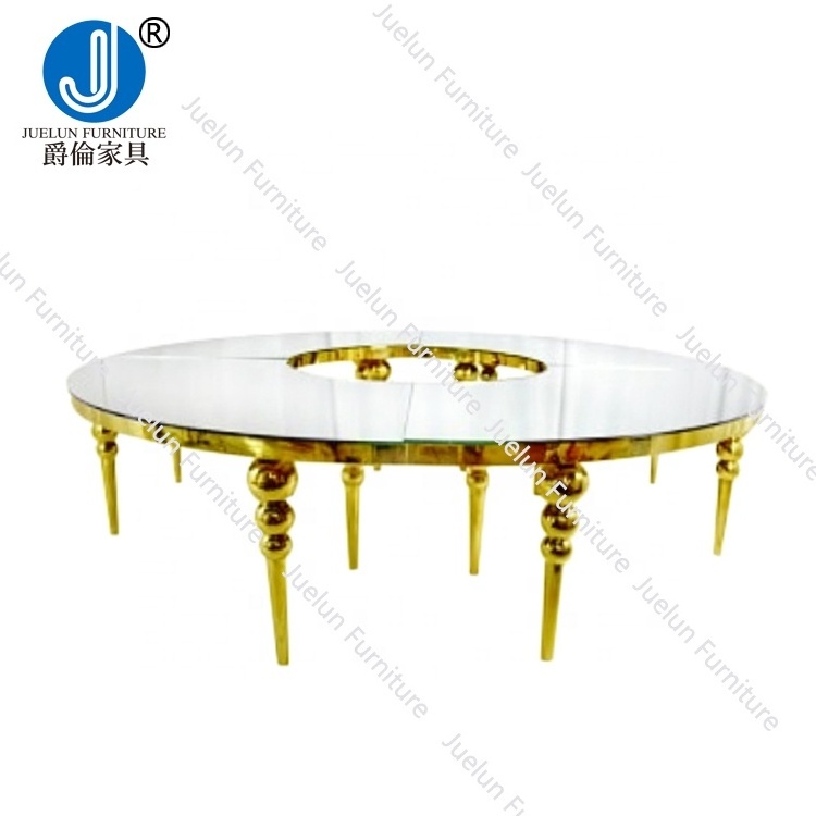 Commercial furniture hotel event party 20 people wedding love table leaf shape wedding center table big oval wedding table