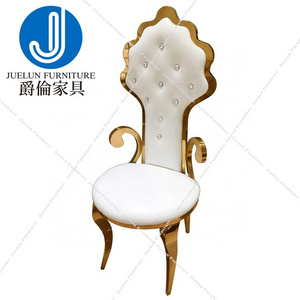 Hot sale gold stainless steel wedding chairs infinity chairs wedding white chairs for wedding reception