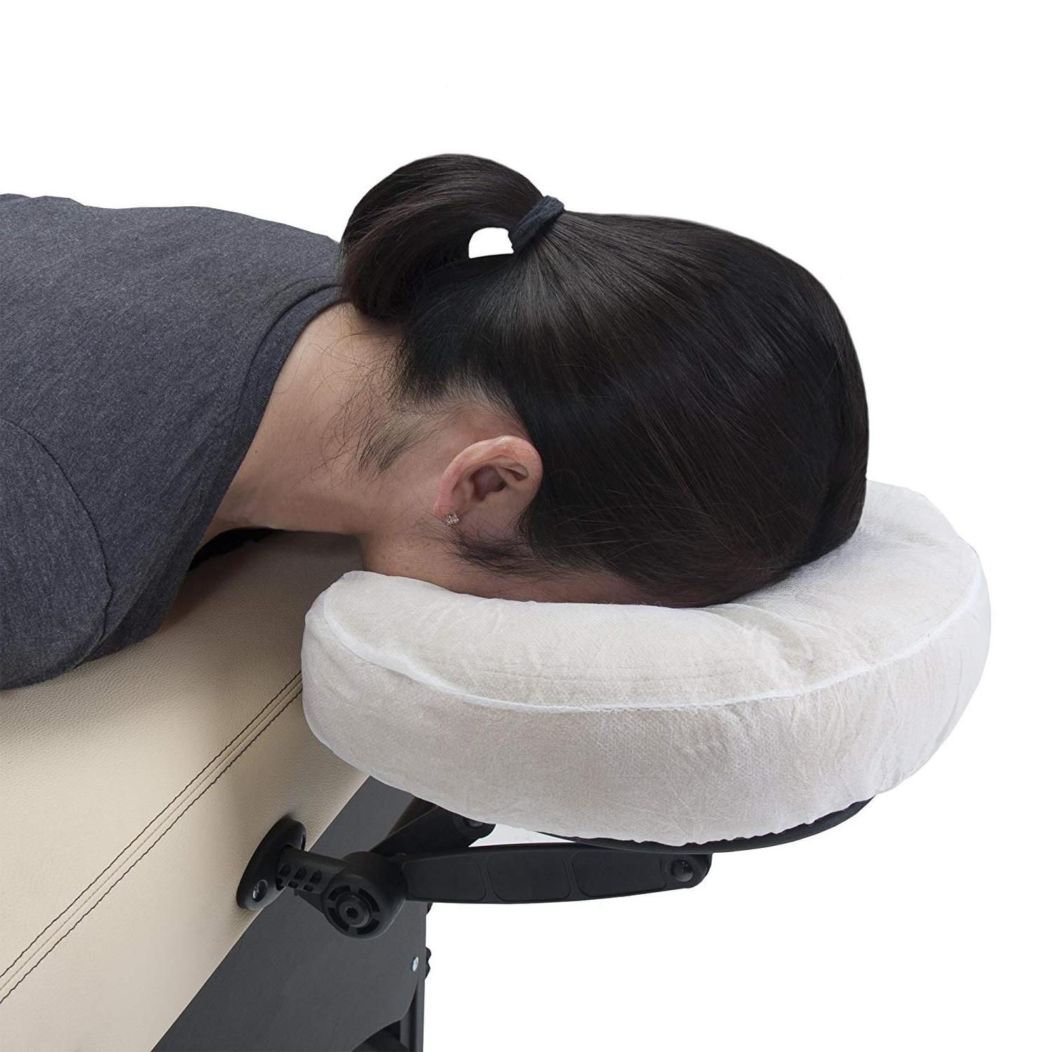 JUENYA TNT Fitted Head Rest Cover Massage Table Chair Non Woven U Shape Pillow Cover Disposable Face Cradle Cover