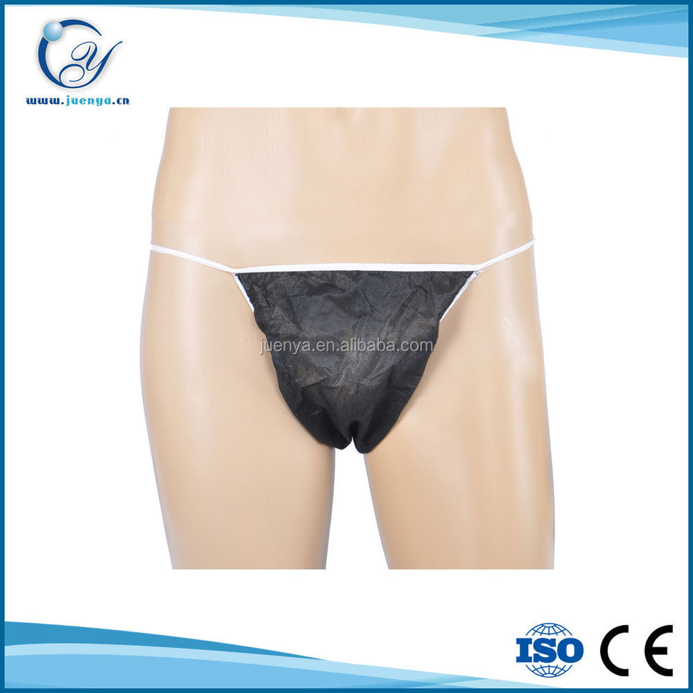 Disposable men sexy g-string thong panties with free sample