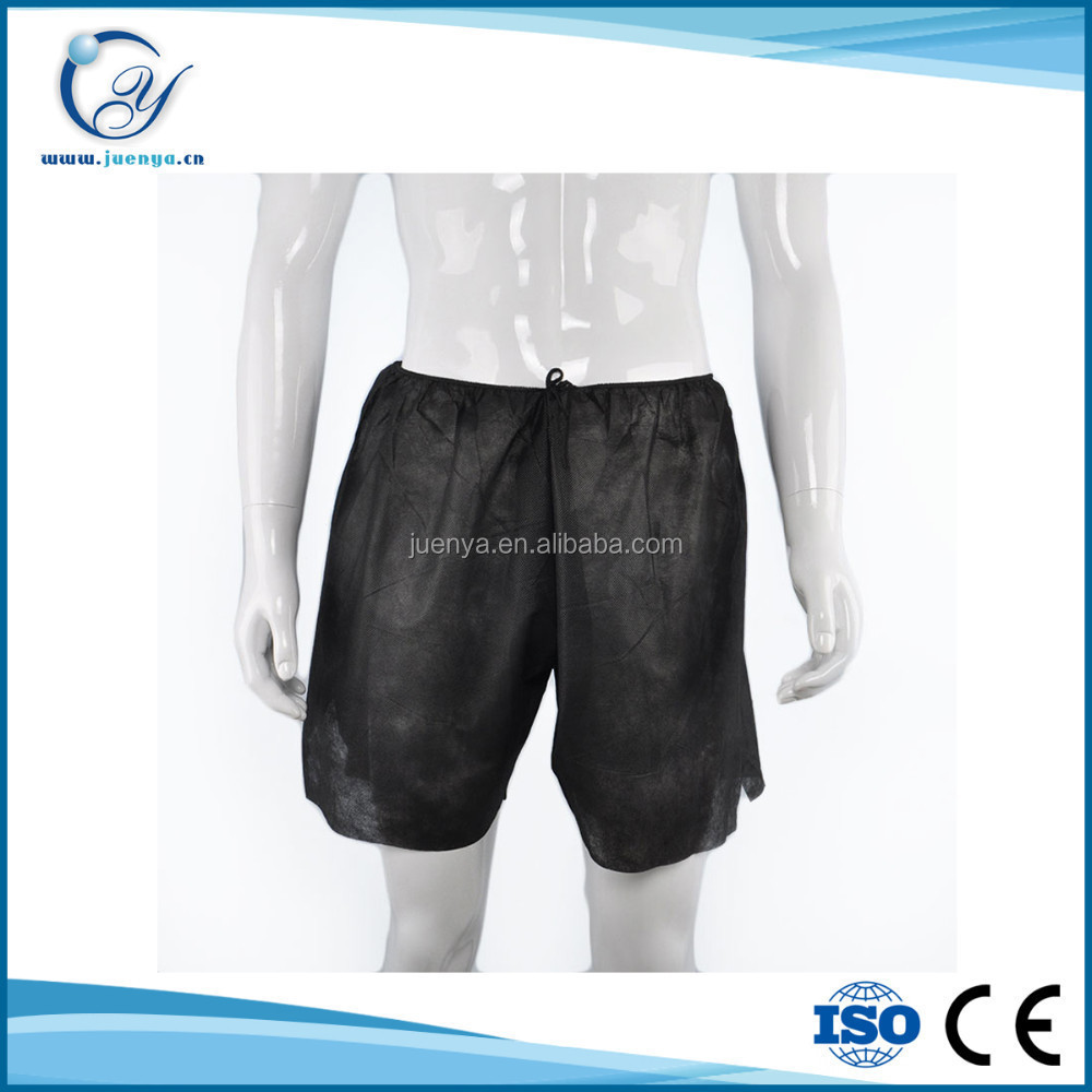 Men's Disposable Underwear Beauty Salon Non-woven PP/SMS Shorts Disposable SPA Men's boxer briefs