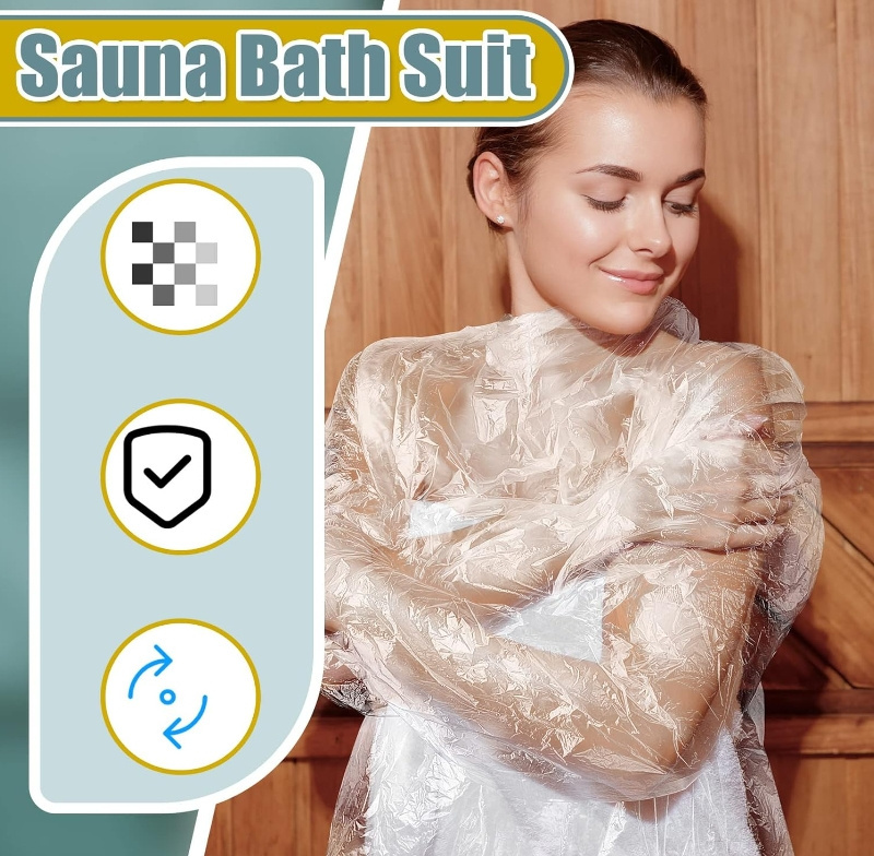 Plastic Sheeting for Body Wrap 47 x 82 Inch Sauna Blanket Applied Inside a Far Infrared Sauna Bag Disposable Body Wraps Thicken