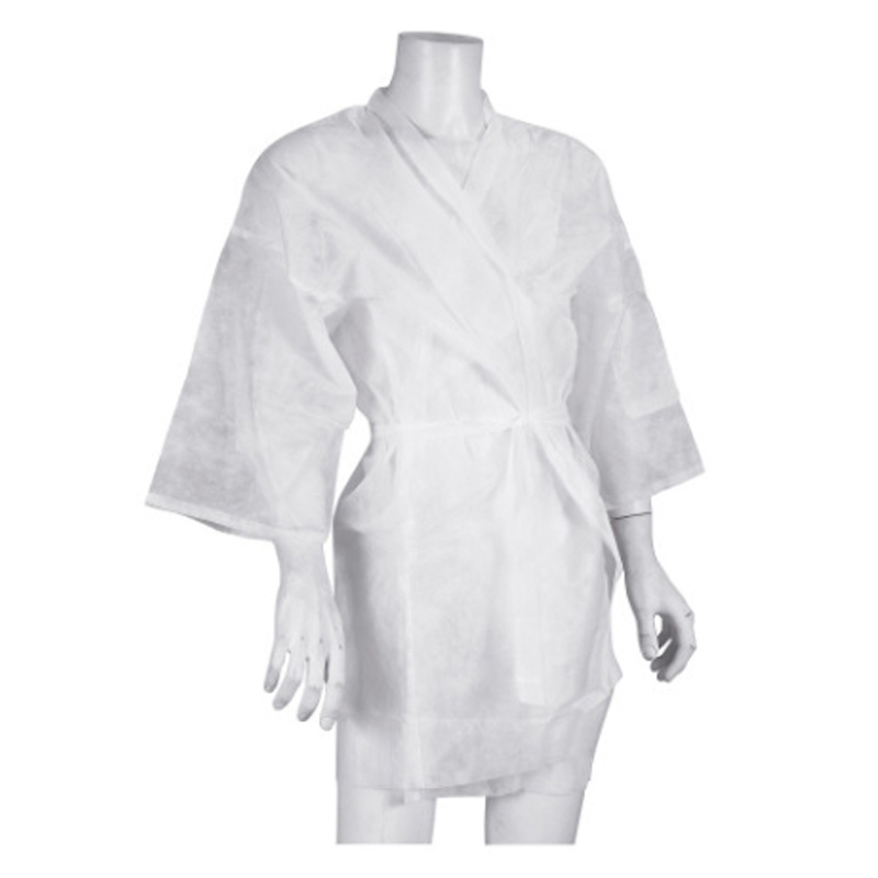 Tan Accessory Disposable Spa Robes Travel Kimono Bathrobe Body Wrap 10 Pack