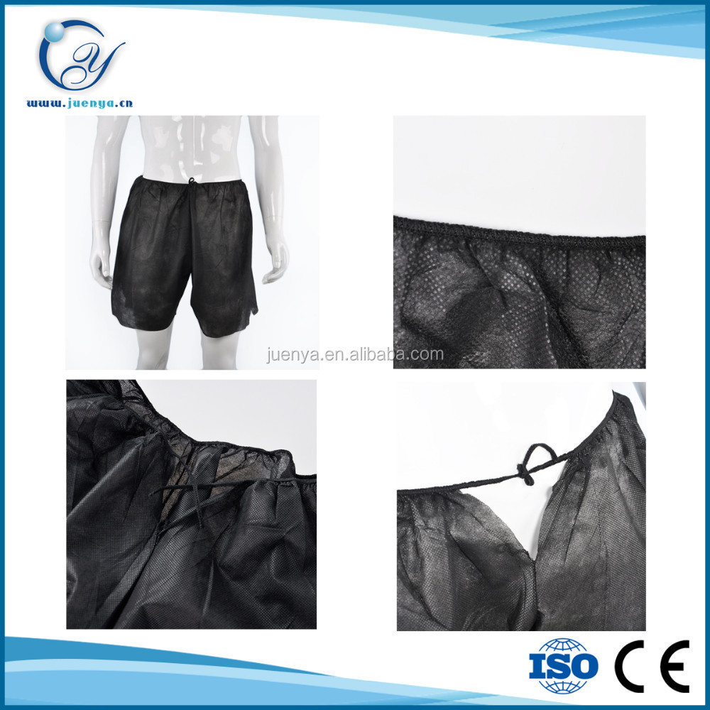 Men's Disposable Underwear Beauty Salon Non-woven PP/SMS Shorts Disposable SPA Men's boxer briefs