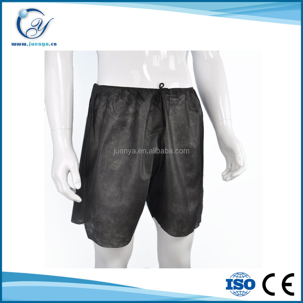 Men's Disposable Underwear Beauty Salon Non-woven PP/SMS Shorts Disposable SPA Men's boxer briefs