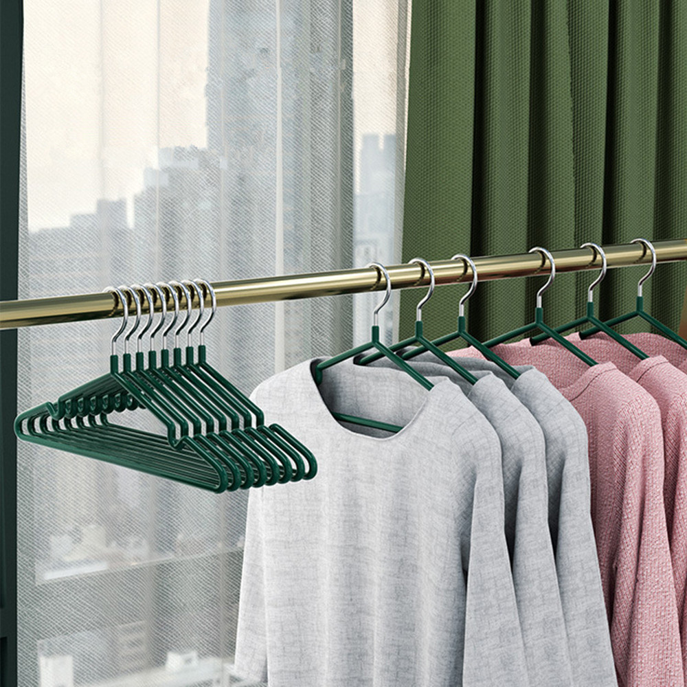 Metal hanger for household clothes no marks non slip anti shoulder corner drying supporting clothes hanger