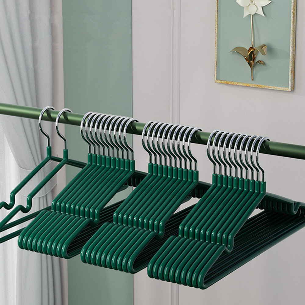 Metal hanger for household clothes no marks non slip anti shoulder corner drying supporting clothes hanger