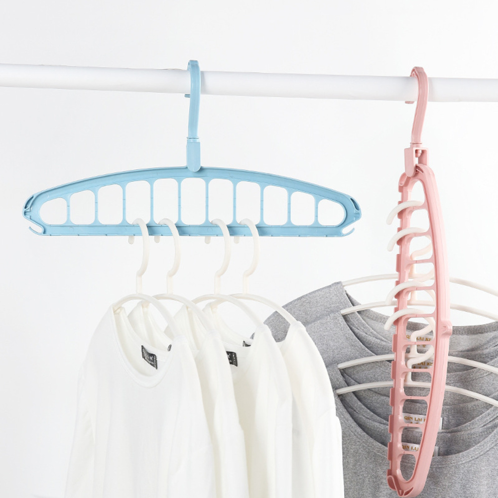 Multifunctional hanger storage function dormitory home student space-saving spiral drying rack to hang clothes