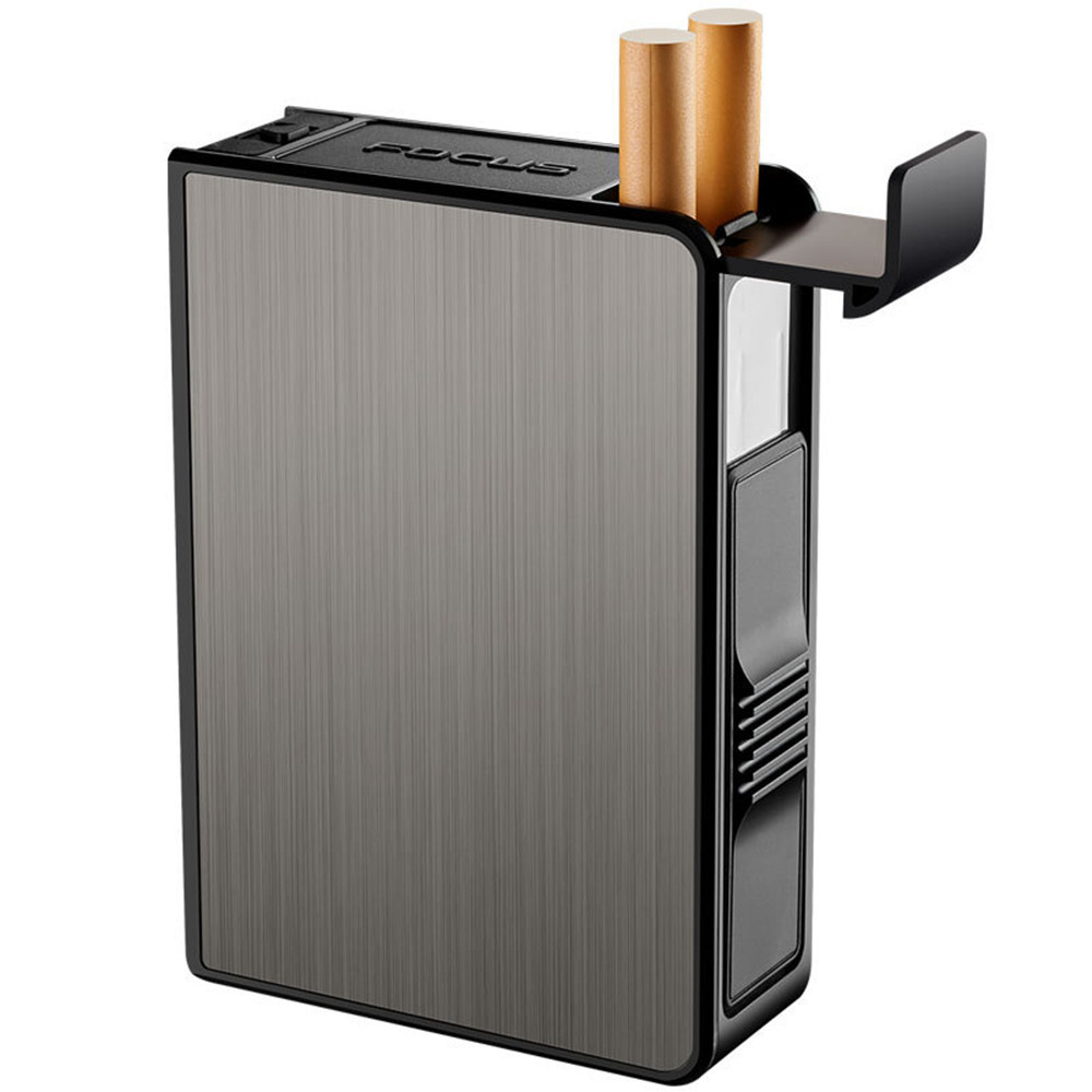 Portable automatic cigarette case, men's pressure resistant push cigarette holder, aluminum and ABSmini cigarette case