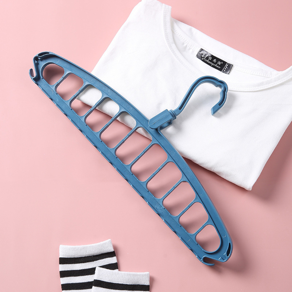 Multifunctional hanger storage function dormitory home student space-saving spiral drying rack to hang clothes