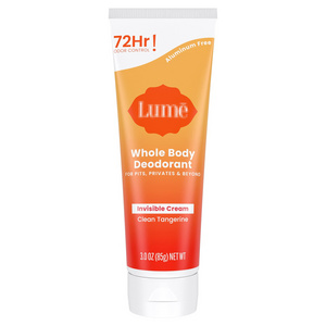 Lum All Body Deodorant - Invisible Cream Tube - 72 Hour Odor Control - Aluminum Free, Baking Soda Free, Safe for Skin