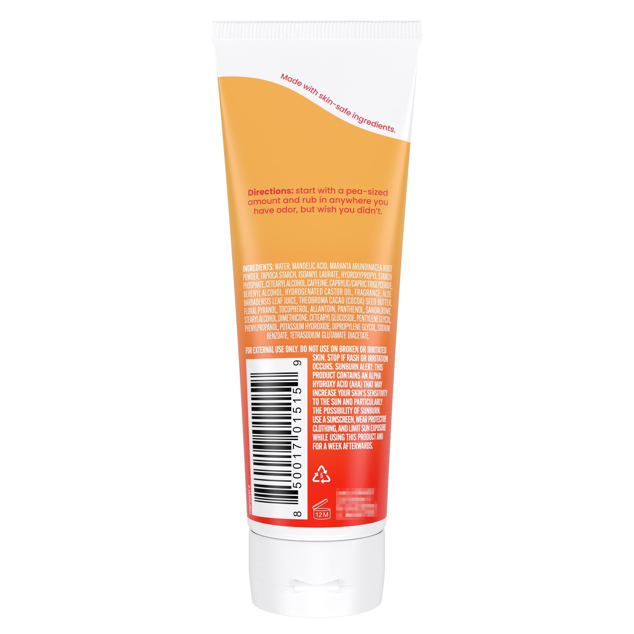 Lum All Body Deodorant - Invisible Cream Tube - 72 Hour Odor Control - Aluminum Free, Baking Soda Free, Safe for Skin