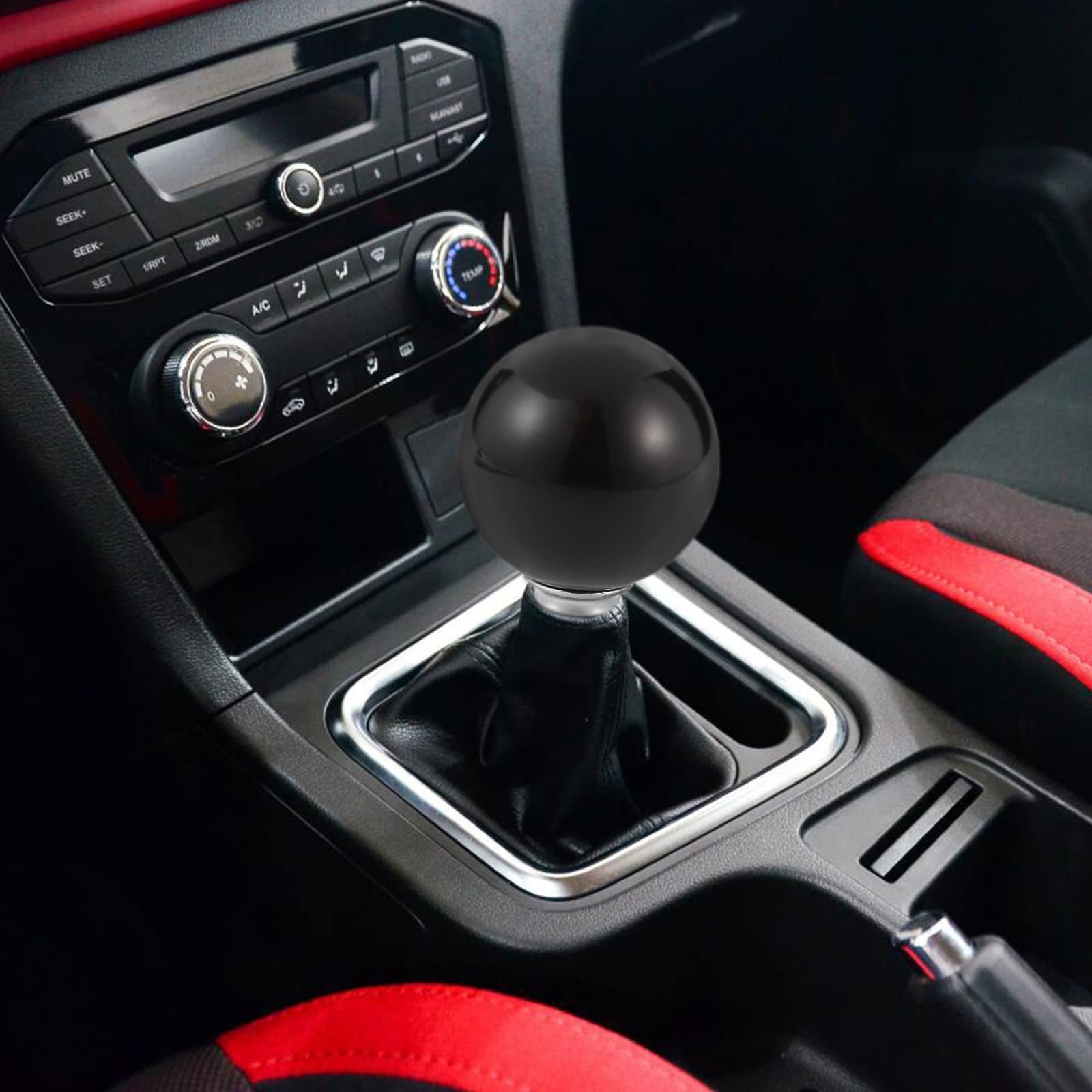 Black 8 Ball Gear Knob / Short shifter Knob For Universal Car Acrylic BLACK 8 Ball For