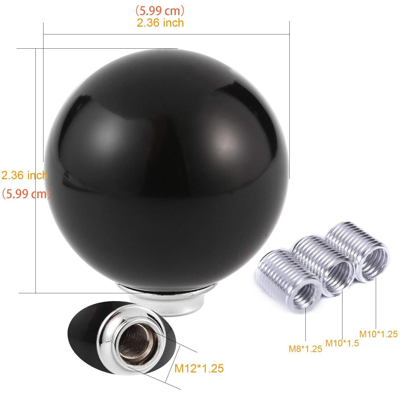 Black 8 Ball Gear Knob / Short shifter Knob For Universal Car Acrylic BLACK 8 Ball For