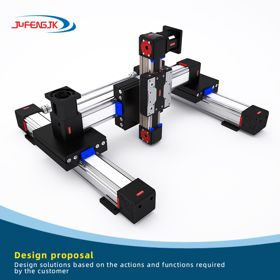 Heavy load high-speed linear motion 100-5800mm custom structure XYZ multi axis CNC belt Linear Motion Module