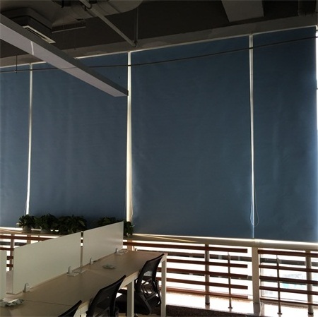 Anti Uv blackout fabric sunshade manual roller curtain blinds