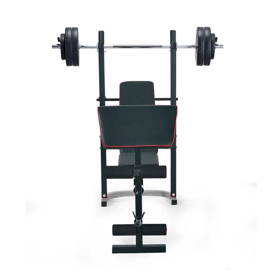 Body training weight lifting exercise equipment weight bench with barbell Workout Bench