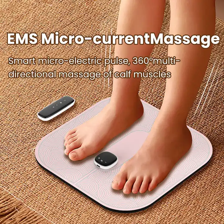 Cheap price EMS TENS foot massager machine with OEM ODM EMS Foot massage mat