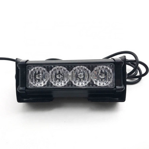 12V 5 inches red blue red white amber LED vehicle strobe light directional grille flashing warning light