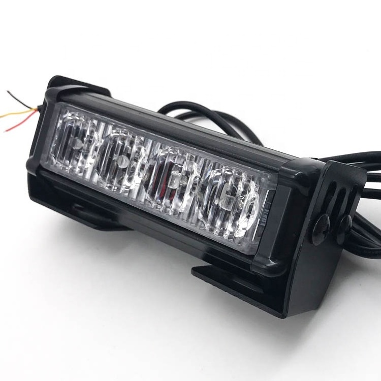 12V 5 inches red blue red white amber LED vehicle strobe light directional grille flashing warning light