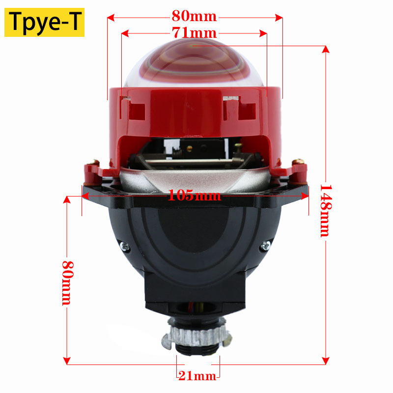 OEM Bi Led Laser Projector Lens 3.0 Inch High Low Beam Auto Led Headlight Lens Car Retrofit Kit