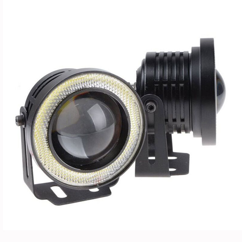 3.5inch 3inch 2.5inch 64mm 76mm 89mm LED angel eyes fog lamp for 12V car COB dual color angel eyes projector lens fog light bulb