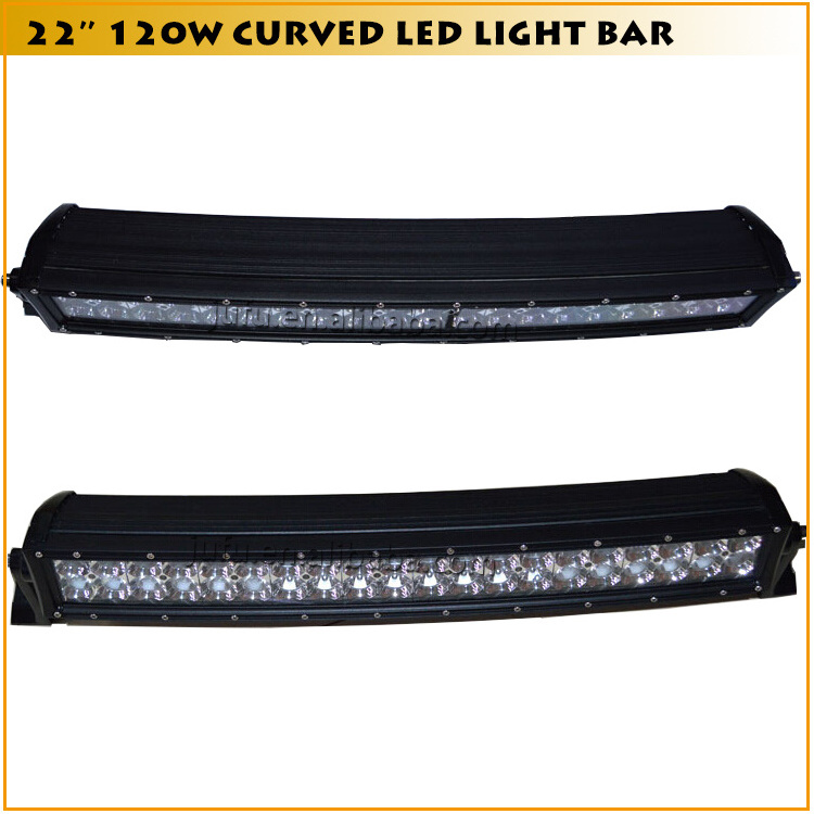 22 inch double row dual row curved rally led driving light bar, led work light bar