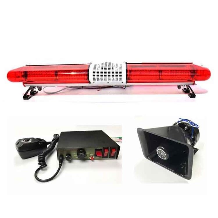 Red and Blue Heavy Duty Light For Tractor Strobe Light Flashing Trailors With Siren Horn Speaker for emergency