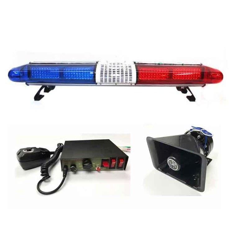 Red and Blue Heavy Duty Light For Tractor Strobe Light Flashing Trailors With Siren Horn Speaker for emergency