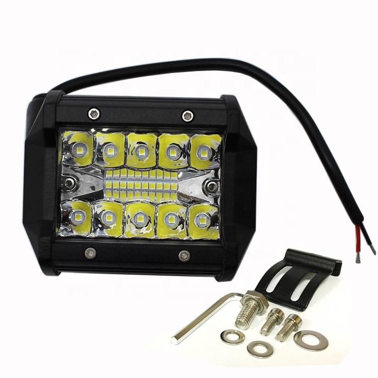 3 row 4 inch LED light bar 60W 6000LM LED work light 12-30V head light for truck