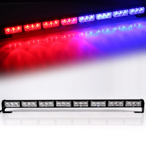 Waterproof LED Car Strobe Flashing Light Bar LED Traffic Advisor Red Blue Color LED Warning Strobe Light Bar