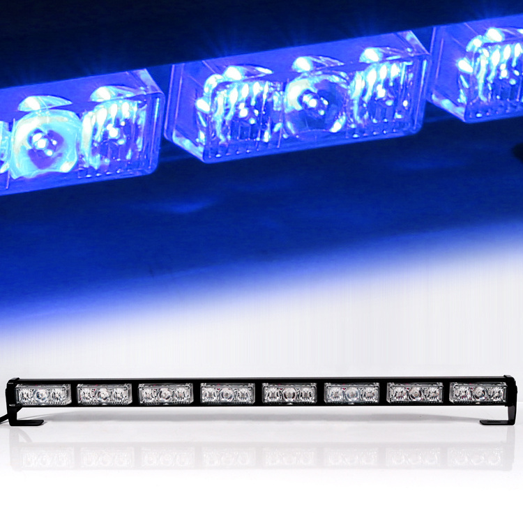 Waterproof LED Car Strobe Flashing Light Bar LED Traffic Advisor Red Blue Color LED Warning Strobe Light Bar