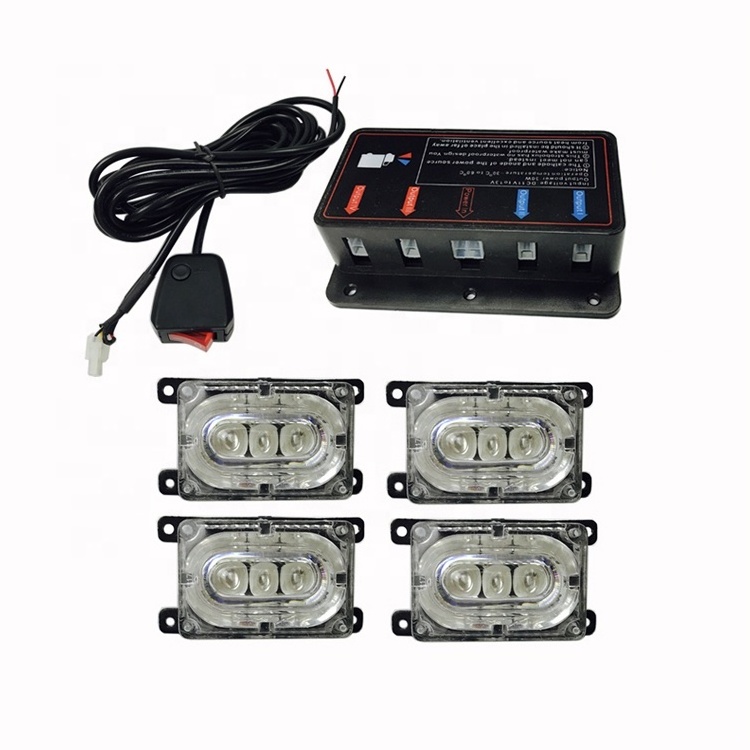 High quality high power red blue amber white green car truck vehicle flashing emergency grill LED strobe warning light