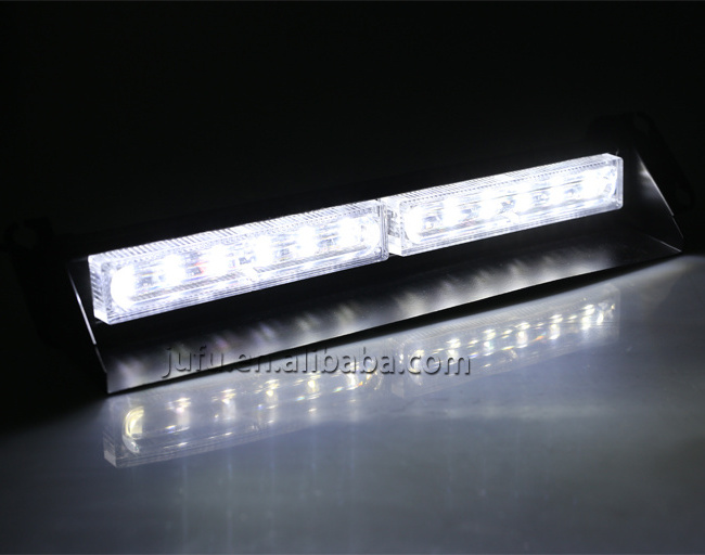 Emergency warning flashing LED light red blue white amber green car truck 12V 24V dash deck warning strobe lights