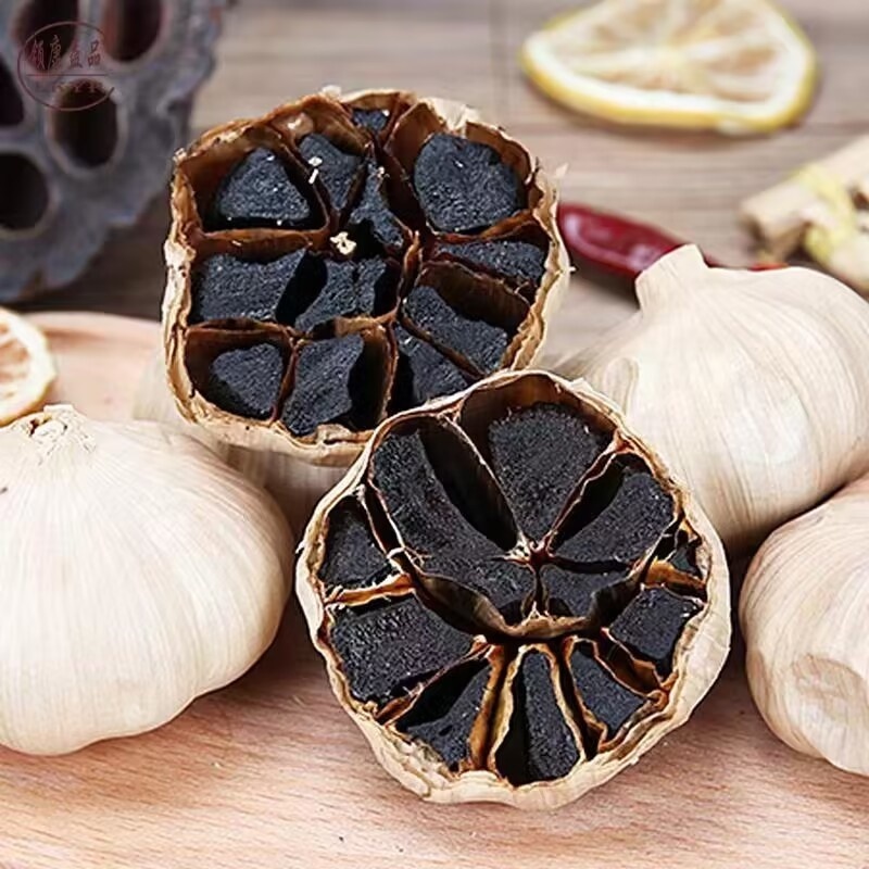 Low Price black garlic  solo black garlic Export Grade Shandong Single-headed Fermented Black Garlic