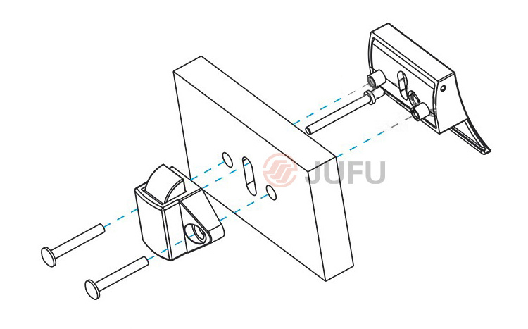 Handle with automatic locking RV Trailer drawer Cupboard Camper cabinet Motorhome RV trailer Caravan pull open Handle Lift locks