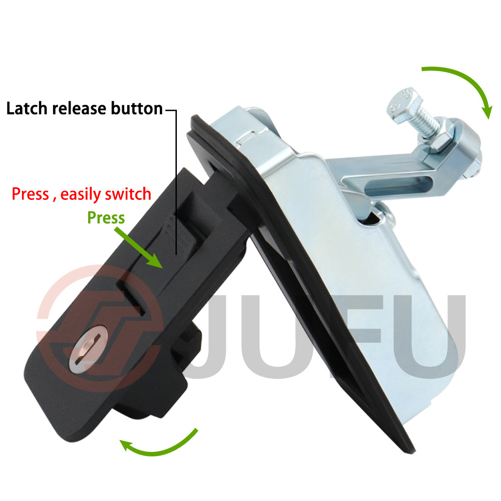 Zinc Alloy Sealed Adjustable Lever Hand Operated Compression Latch Key Locking lift and turn compression latch