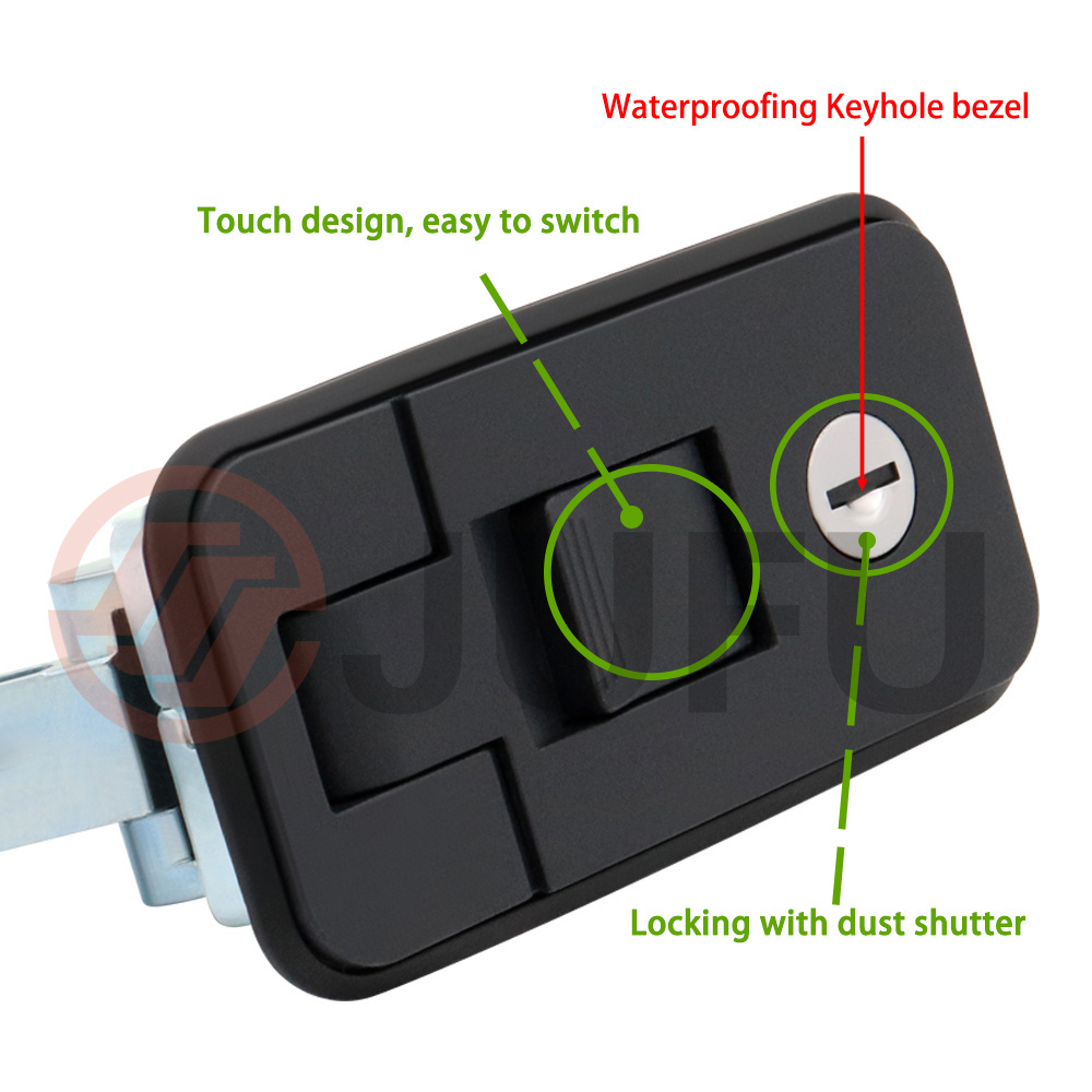 Zinc Alloy Sealed Adjustable Lever Hand Operated Compression Latch Key Locking lift and turn compression latch