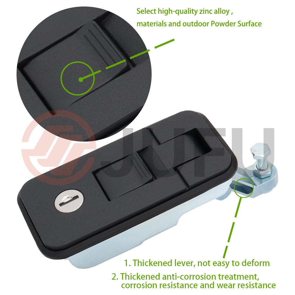 Zinc Alloy Sealed Adjustable Lever Hand Operated Compression Latch Key Locking lift and turn compression latch