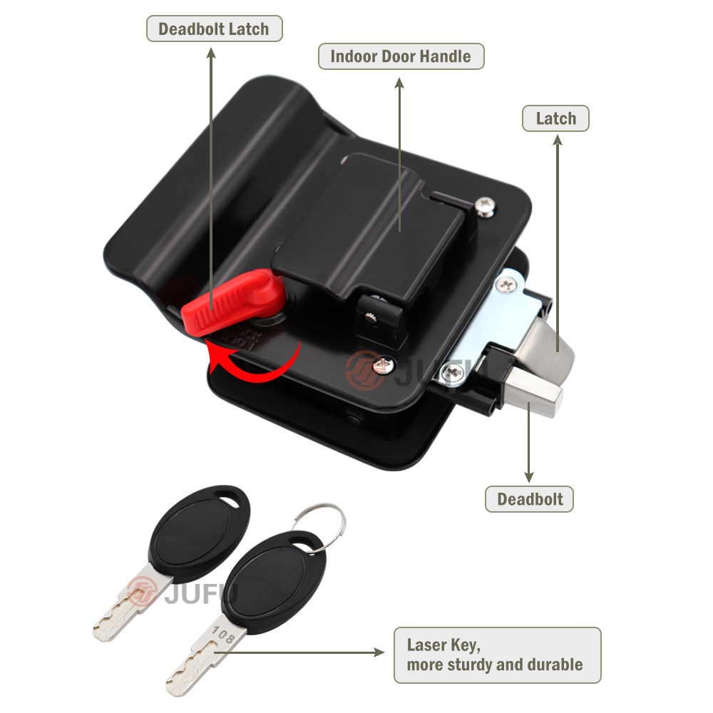 rv keyless entry door lock RV lock  Latch for Caravan Door car window double door main entrance locks