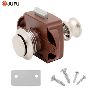 Nickel washroom door lock Motorhome trailer Caravan washroom bathroom knob Cubicle door lock camper rv toilet door lock