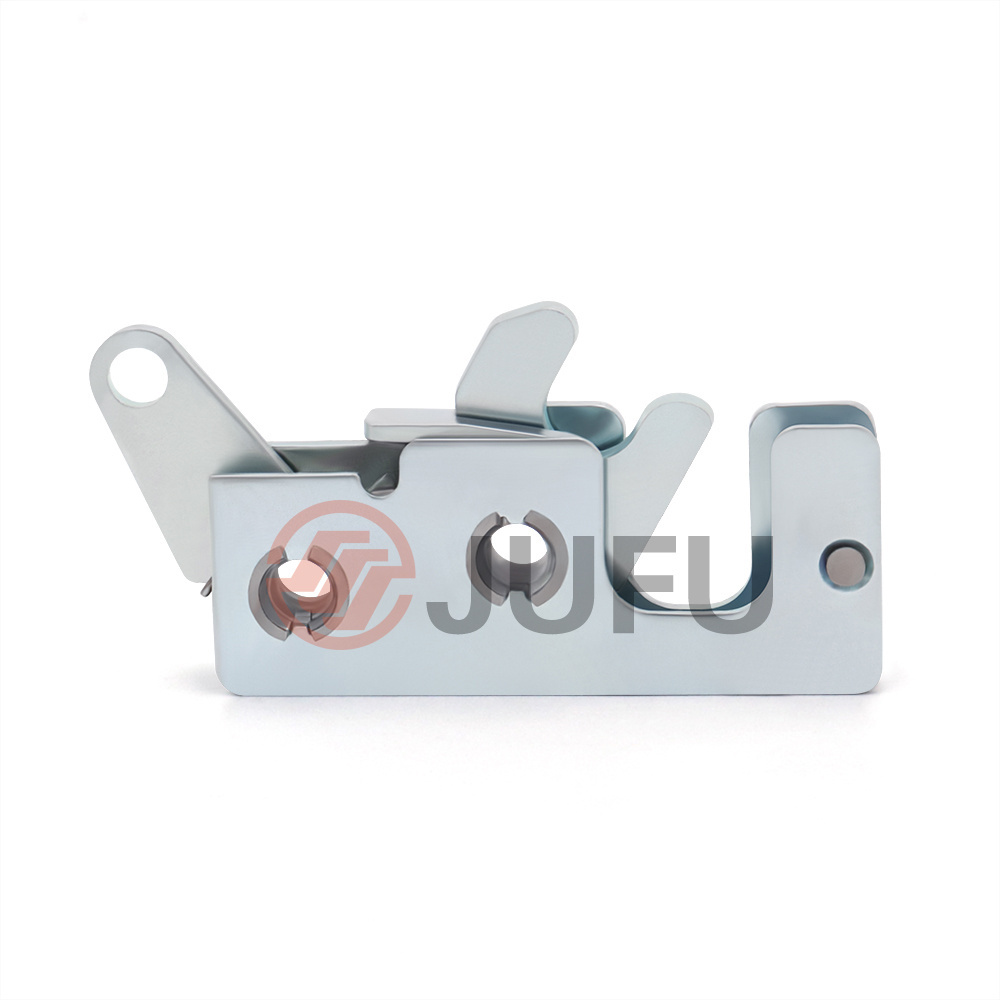 Impact closing Lock mini Rotary Latches Door Panel Metal Concealed Left hand Rotary Latch with Rotary Manual Bear Claw Latch