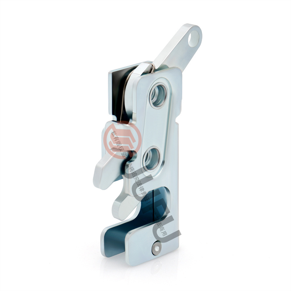 Rotary door latch trailer door panel concealed rotary latch lock with steel lockout draw latch