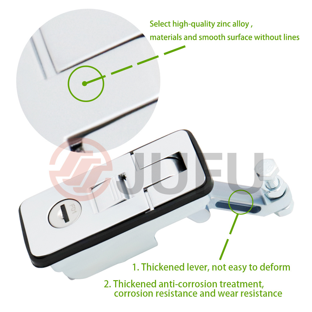 sealed rod lock pressure Flat lock Sealed Lever Latches toolbox using trailer door lock