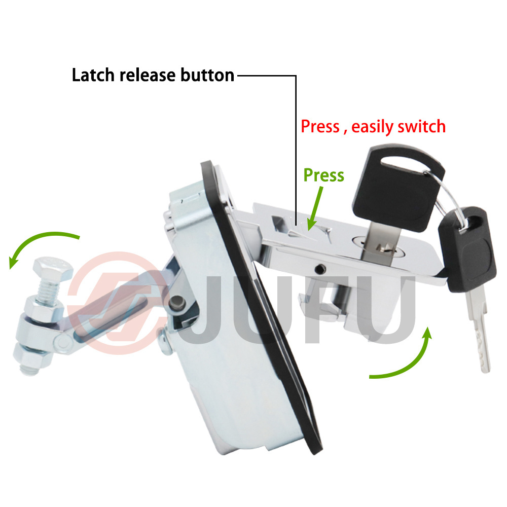 sealed rod lock pressure Flat lock Sealed Lever Latches toolbox using trailer door lock