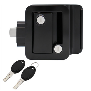 Travel trailer motorhome rv entry door lock Black color Side Entrance Caravan Door Camper outdoor Lock RV Entry Door Latch